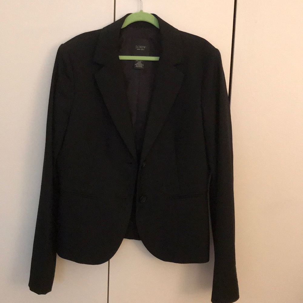 J Crew Super 120s Black Suit Jacket